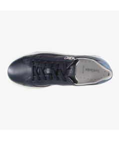 NeroGiardini E400241U - Sneakers da Uomo in Pelle BLu con ZIP