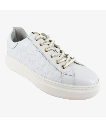 NeroGiardini E409915D - Sneakers da Donna in Pelle Total White