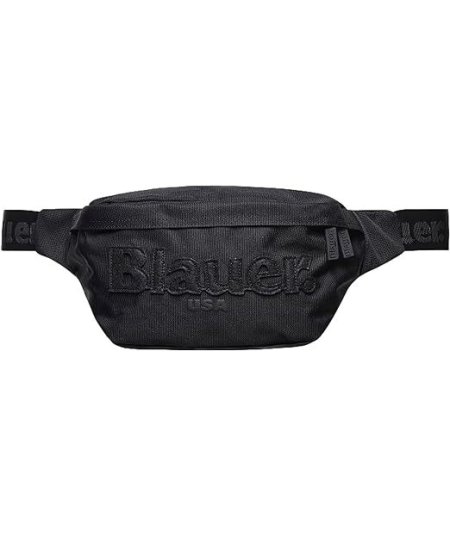 Blauer S4CHICO06/BAS Waist Bag con logo Marsupio Uomo  (Nero)
