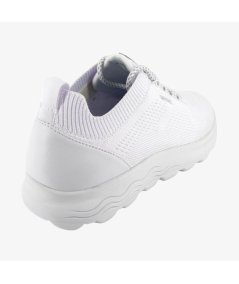 Geox Spherica Sneakers Donna in tessuto total White