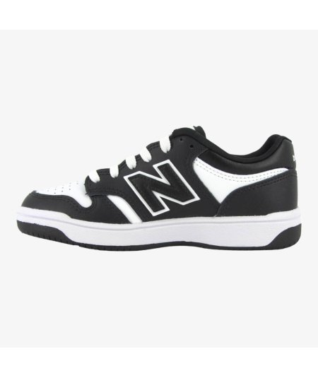 New Balance 480 - Sneaker Casual in Pelle da Bambino con Dettaglio Nero
