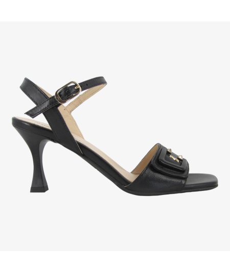 NeroGiardini E410140DE - Sandali Eleganti da Donna con Tacco a Rocchetto Nero