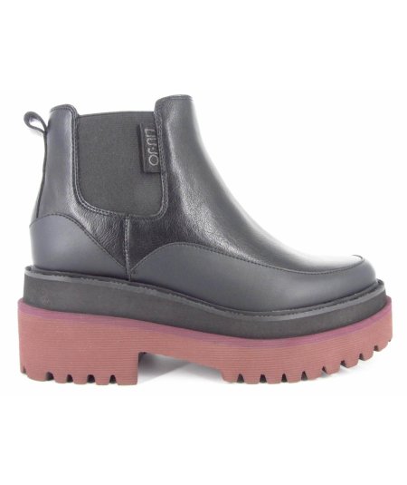 LiuJo Tronchetto Donna bootie in pelle Nera