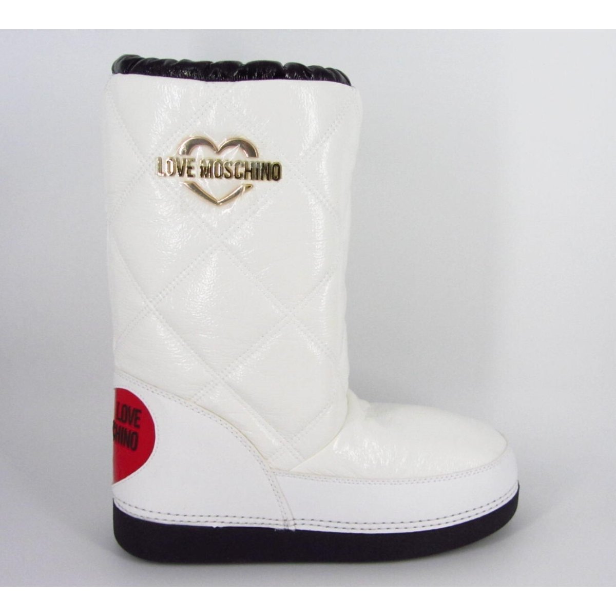 DopoSci Love Moschino in Vernice Bianca BELLMAX.IT