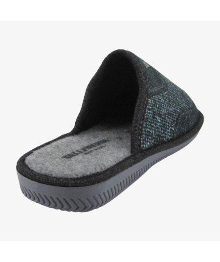 Valleverde 55806 - Ciabatta da Uomo in Tessuto Caldo con Suola in Gomma