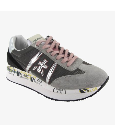 Premiata Conny - Sneakers da Donna in Tessuto Grigie
