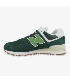 New Balance 574 - Sneakers Casual da Uomo in Camoscio e Tessuto Verde