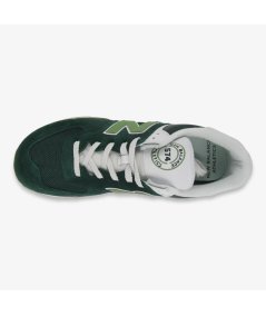 New Balance 574 - Sneakers Casual da Uomo in Camoscio e Tessuto Verde
