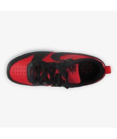 Nike Court Borough Low (GS) - Sneakers Sportiva da Ragazzo in Pelle Rosso Nero