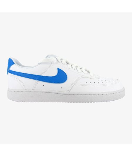 Nike Court vision Low - Sneaker Sportiva da Uomo in Pelle Bianca Azzurro