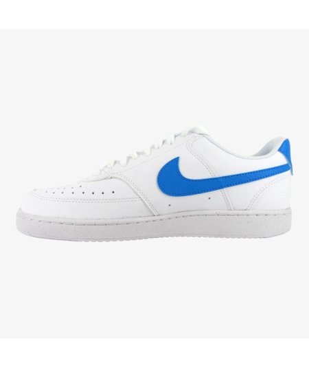 Nike Court vision Low - Sneaker Sportiva da Uomo in Pelle Bianca Azzurro