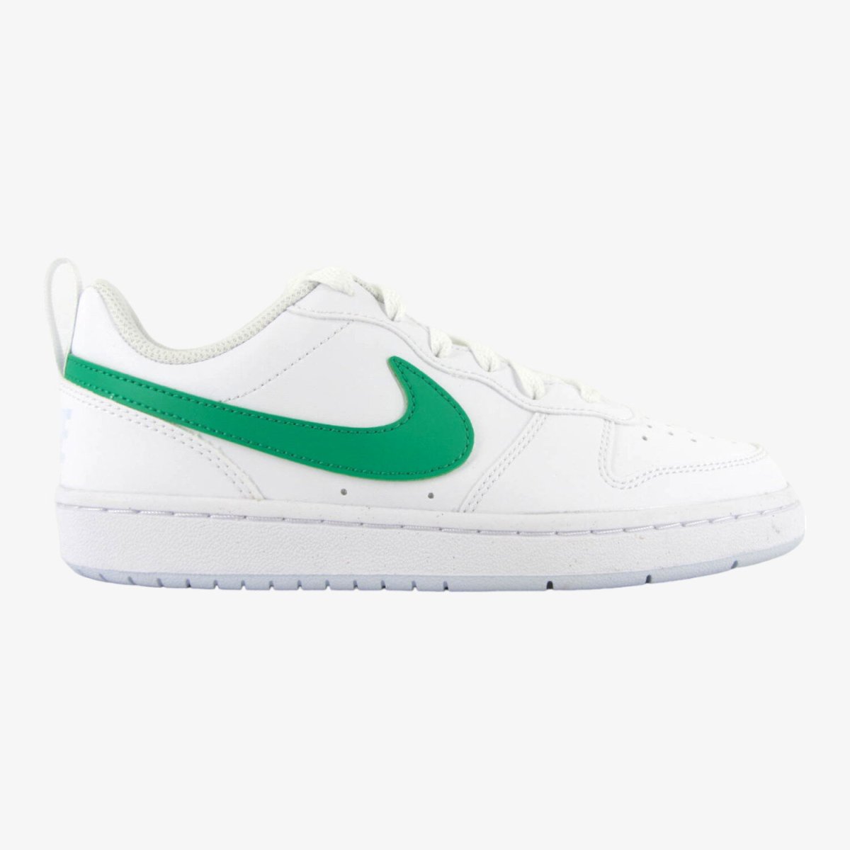Nike Court Borough Low (GS) - Sneakers Sportiva da Ragazzo in Pelle Bianca Verde