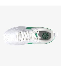 Nike Court Borough Low (GS) - Sneakers Sportiva da Ragazzo in Pelle Bianca Verde
