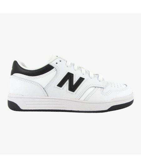 New Balance 480 - Sneaker Casual in Pelle da Bambino con Dettaglio Nero