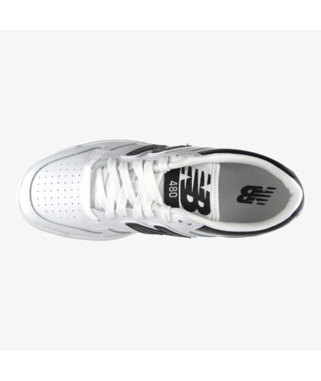 New Balance 480 - Sneaker Casual in Pelle da Bambino con Dettaglio Nero
