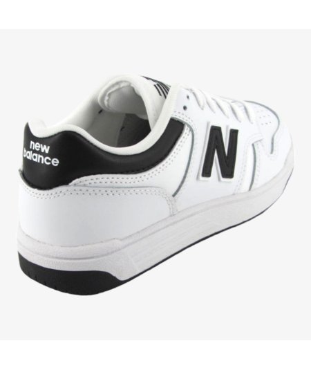 New Balance 480 - Sneaker Casual in Pelle da Bambino con Dettaglio Nero