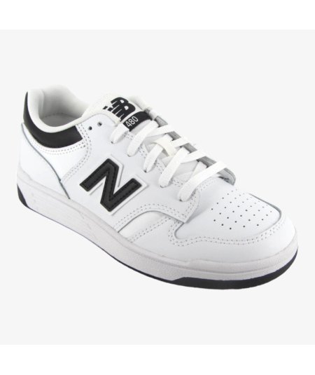 New Balance 480 - Sneaker Casual in Pelle da Bambino con Dettaglio Nero