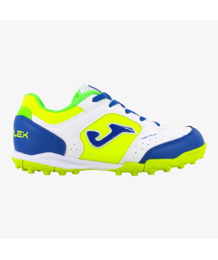 Joma Top Flex Turf scarpe calcetto Bianca Azzurro