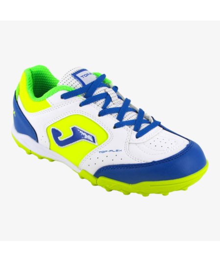 Joma Top Flex Turf scarpe calcetto Bianca Azzurro
