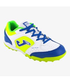Joma Top Flex Turf scarpe calcetto Bianca Azzurro