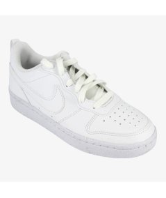 Nike Court Borough Low (GS) - Sneakers Sportiva da Ragazzo in Pelle Bianca