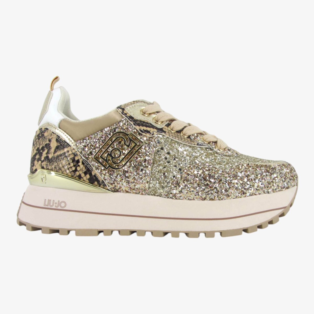LiuJo Maxi Wonder Glitter - Sneakers da Donna Platform