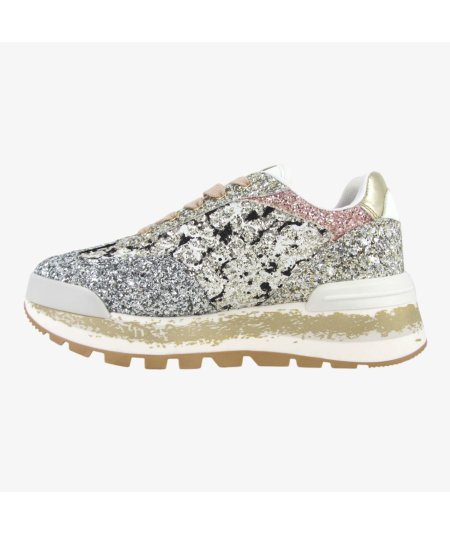 LiuJo Amazing 26 - Sneakers da Donna con Platform Glitter