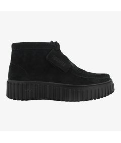 Clarks Torhill Moss - Wallabee Alto da Donna in Camoscio con Memory Foam