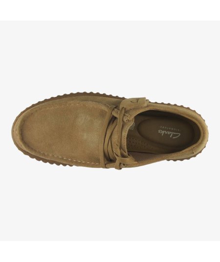 Clarks Torhill Lo - Wallabee da Uomo in Camoscio Sabbia con Memory Foam