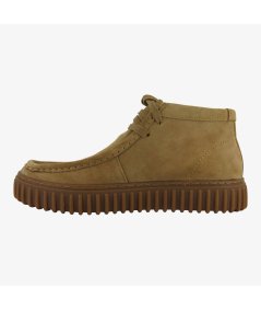 Clarks Torhill Hi - Wallabee Alte da Uomo in Camoscio Sabbia con Memory Foam