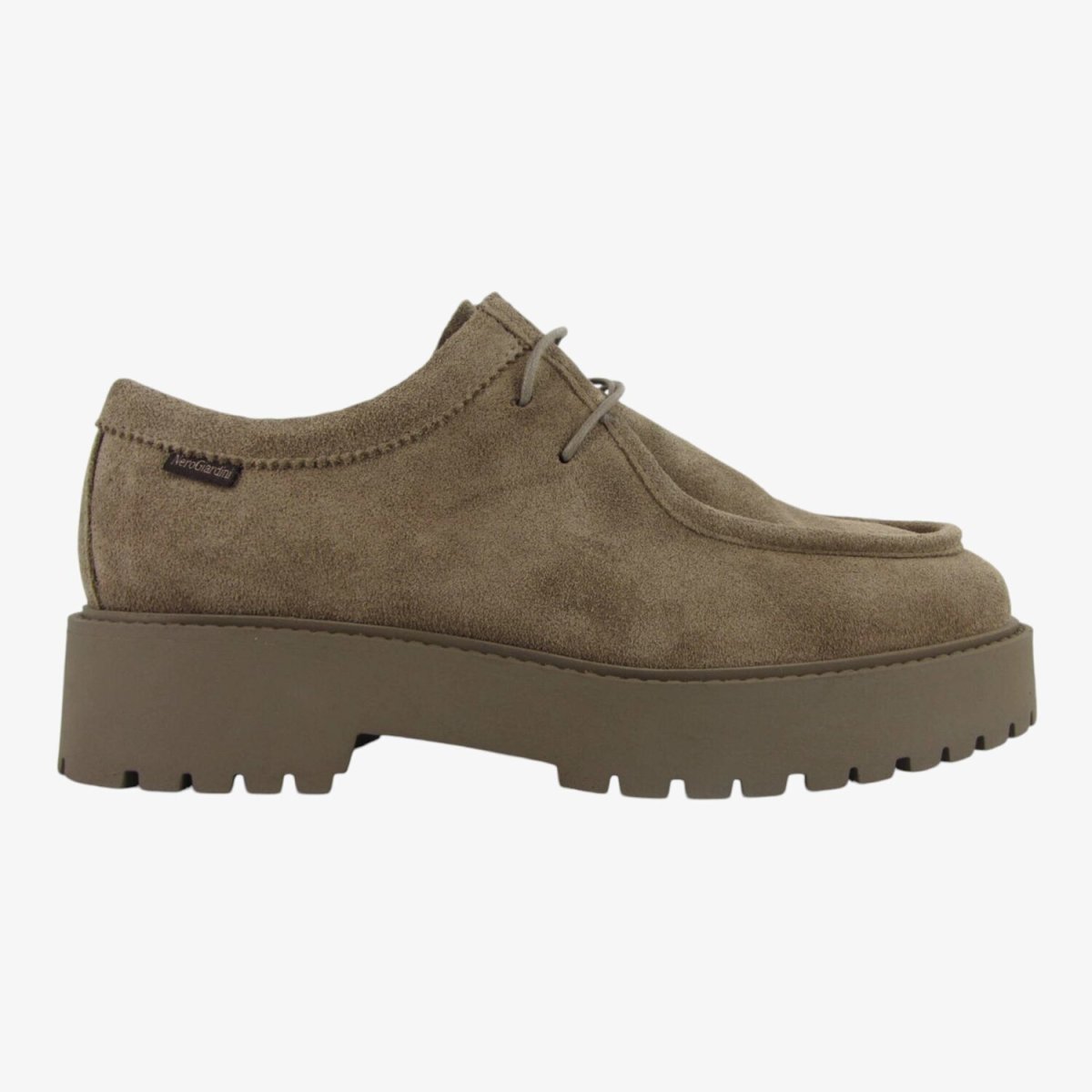 NeroGiardini I411395D - Wallabee da Donna in Camoscio