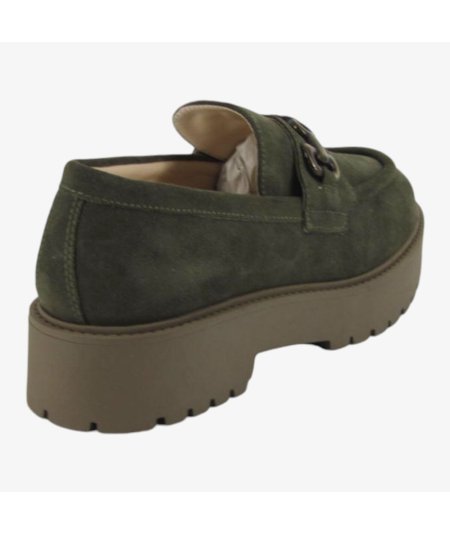 NeroGiardini I411390D - Mocassini da Donna in Camoscio con Morsetto