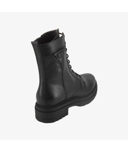 NeroGiardini I411832D - Anfibio da Donna in Pelle con Zip Laterale