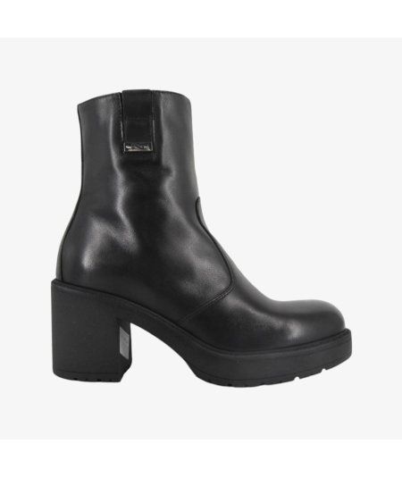 NeroGiardini I411992D - Tronchetto in Pelle da Donna con Tacco a Blocco