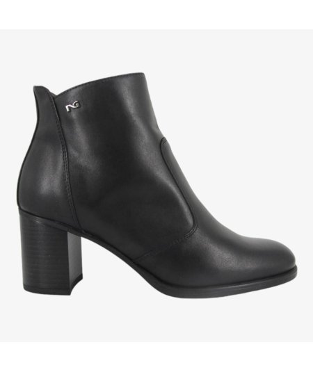 NeroGiardini I410952D - Tronchetto in Pelle da Donna con Tacco a Blocco