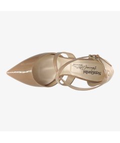 NeroGiardini E011085DE - Décolleté da Donna con Tacco a Spillo Beige in Vernice