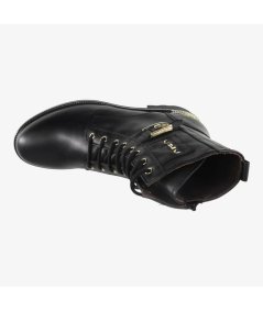 NeroGiardini I411881D - Anfibio da Donna in Pelle con Zip Laterale