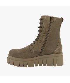NeroGiardini I411921D - Anfibio in Camoscio da Donna con Platform e Zip