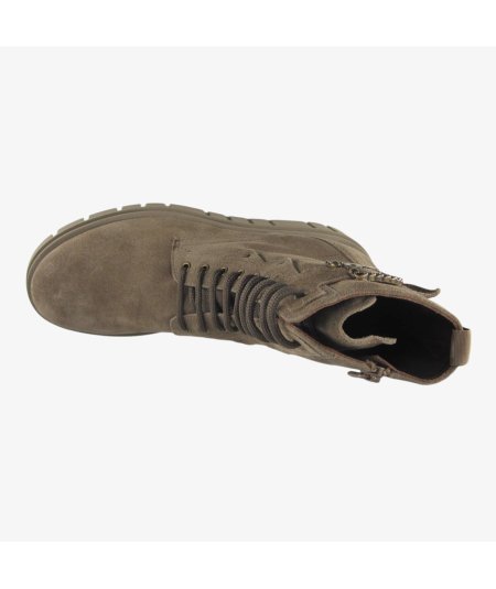 NeroGiardini I411921D - Anfibio in Camoscio da Donna con Platform e Zip
