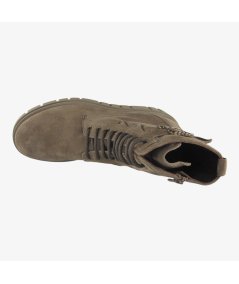 NeroGiardini I411921D - Anfibio in Camoscio da Donna con Platform e Zip