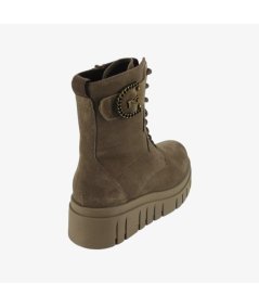 NeroGiardini I411921D - Anfibio in Camoscio da Donna con Platform e Zip