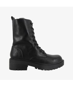 Francesco Milano B19-5AS - Anfibio da Donna Nero con Carrarmato