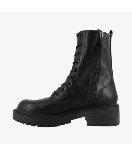 Francesco Milano B19-5AS - Anfibio da Donna Nero con Carrarmato