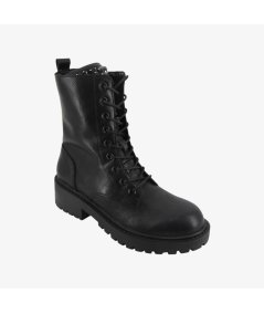 Francesco Milano B19-5AS - Anfibio da Donna Nero con Carrarmato