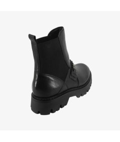 CafèNoir C1FC2006 - Stivaletto Chelsea da Donna in Pelle con Accessorio