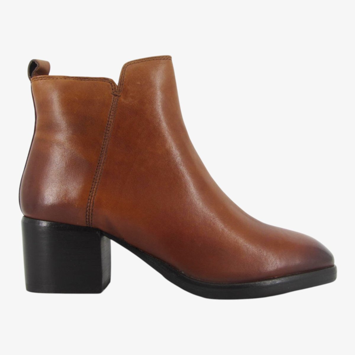 CafèNoir C1GA4332 - Stivaletto Chelsea da Donna in Pelle con Tacco Largo