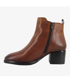 CafèNoir C1GA4332 - Stivaletto Chelsea da Donna in Pelle con Tacco Largo