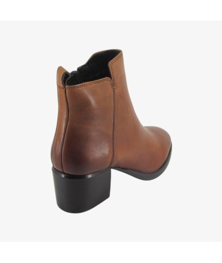 CafèNoir C1GA4332 - Stivaletto Chelsea da Donna in Pelle con Tacco Largo