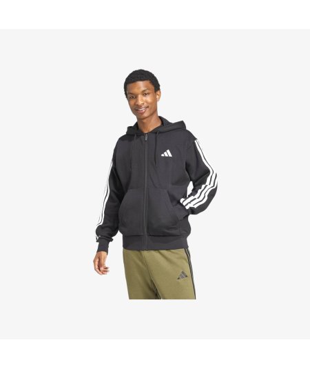 Adidas Felpa con cappuccio in pile Essentials 3-Stripes