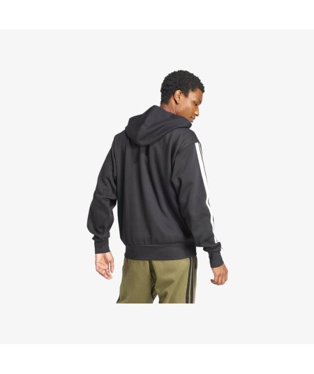 Adidas Felpa con cappuccio in pile Essentials 3-Stripes
